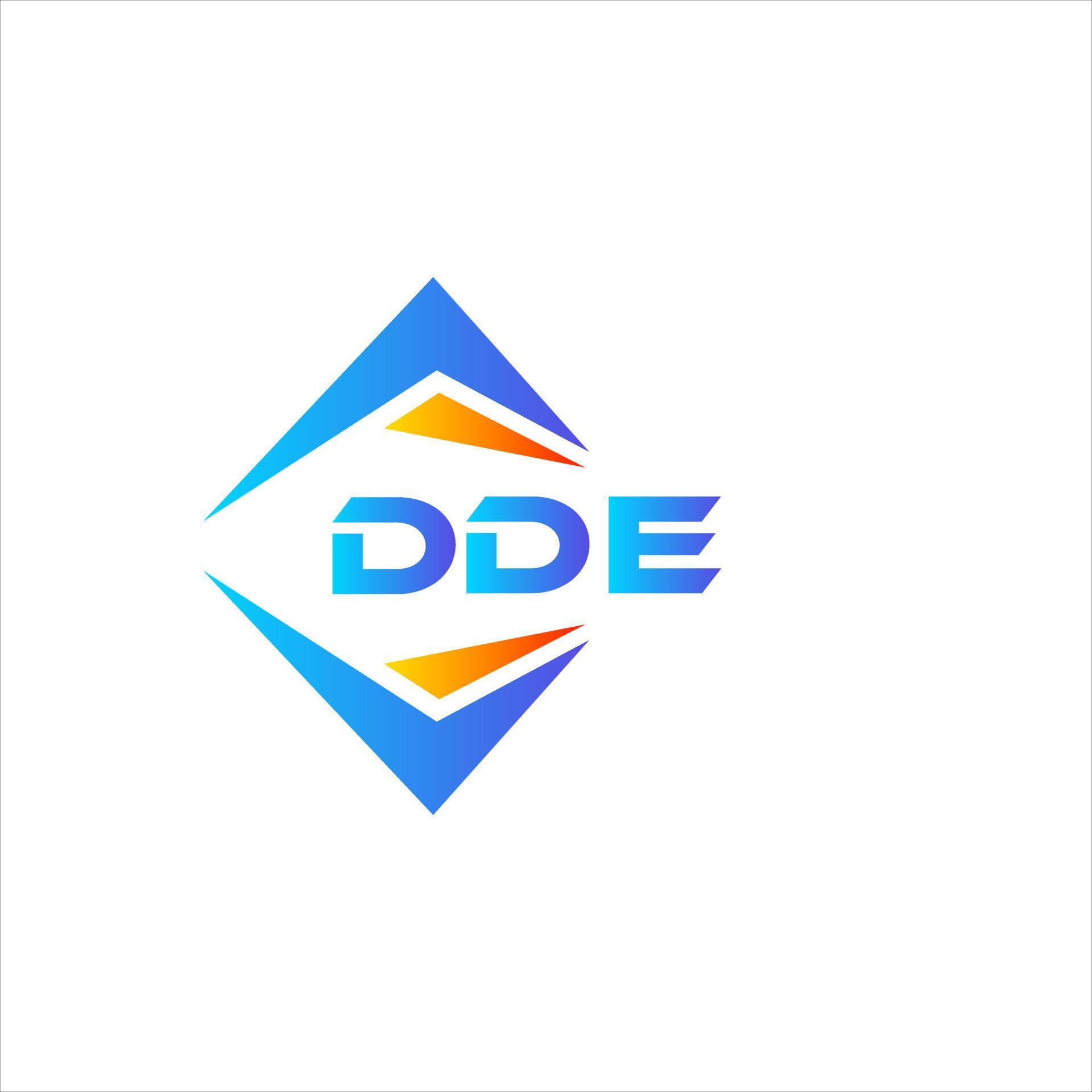 DDE abstract technology logo design on white background DDE creative DDE abstract technology logo design on white background DDE creative