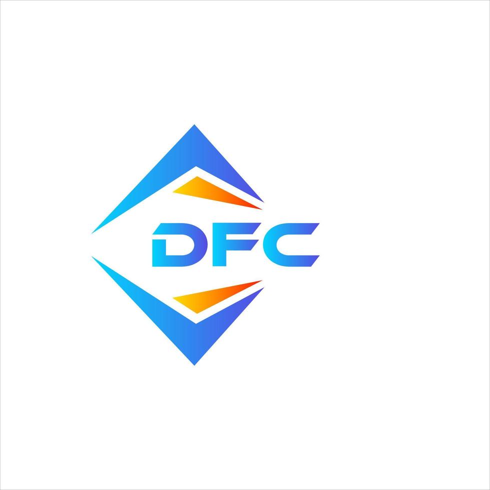 DFC abstract technology logo design on white background. DFC creative initials letter logo concept. vector