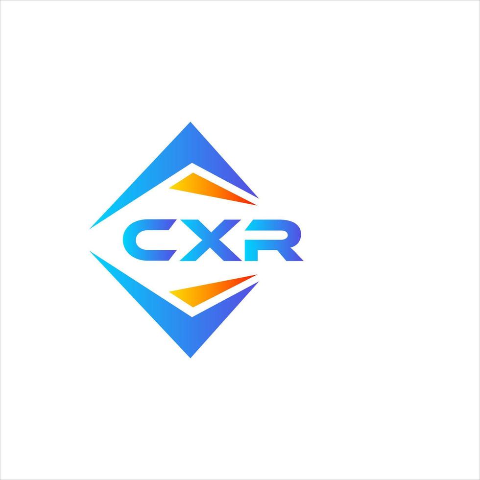 CXR abstract technology logo design on white background. CXR creative initials letter logo concept. vector