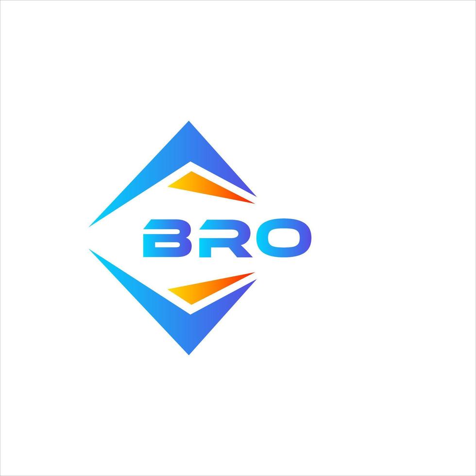 BRO abstract technology logo design on white background. BRO creative initials letter logo concept. vector