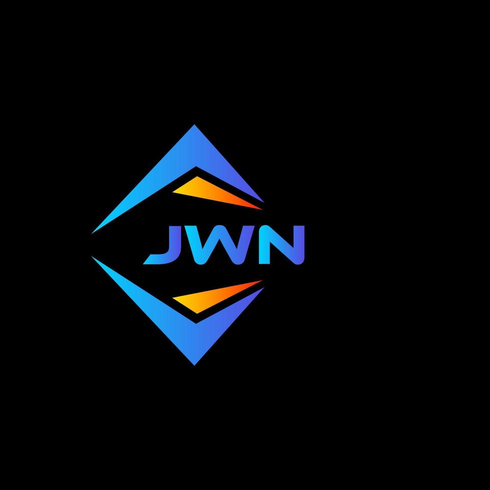 JWN abstract technology logo design on Black background. JWN creative initials letter logo concept. vector