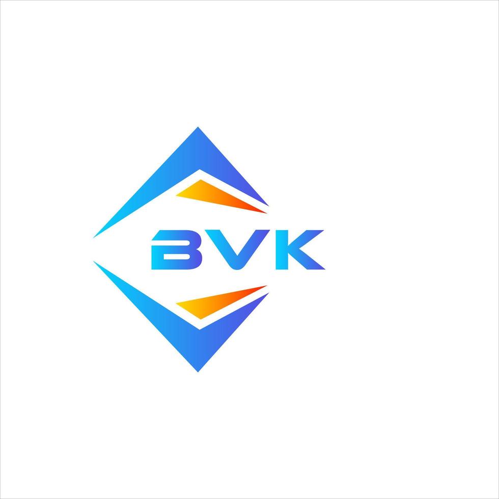 bvk diseño de logotipo de tecnología abstracta sobre fondo blanco. bvk creative iniciales carta logo concepto. vector