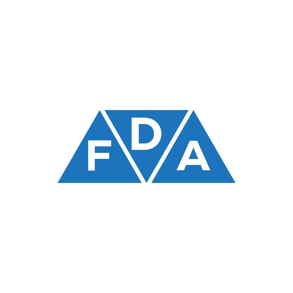 Concepto de logotipo de letra de gráfico de crecimiento de iniciales creativas de dfa. diseño de logotipo de finanzas empresariales de dfa.diseño de logotipo de contabilidad de reparación de crédito de dfa sobre fondo blanco. carta de gráfico de crecimiento de iniciales creativas dfa vector