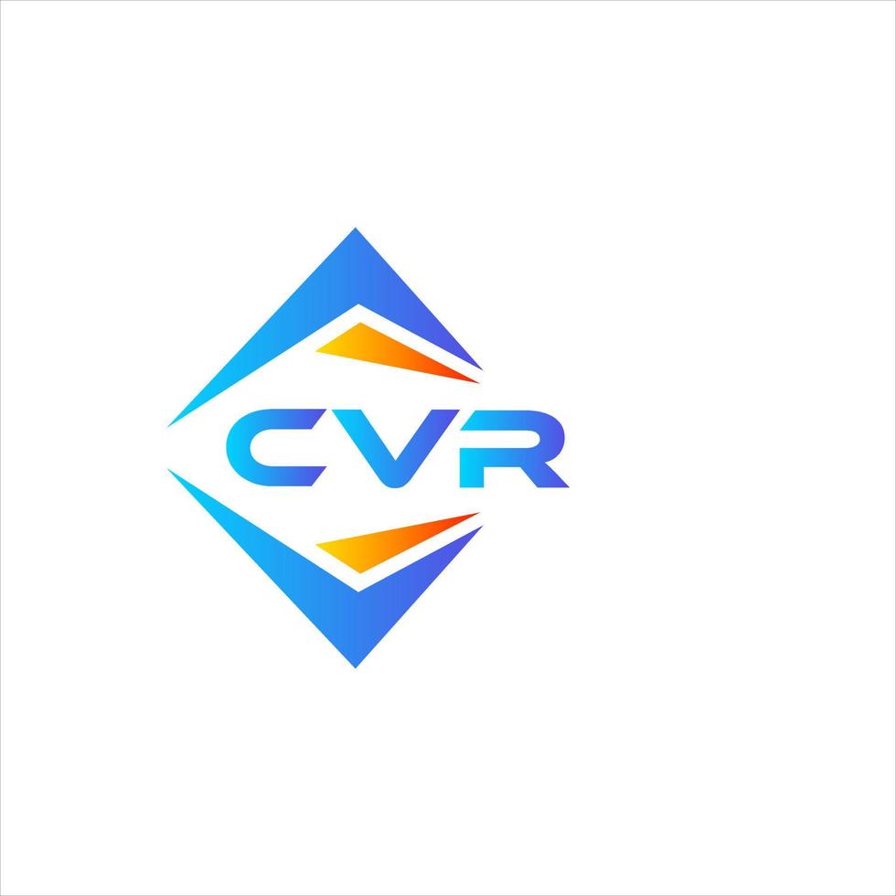 diseño de logotipo de tecnología abstracta cvr sobre fondo blanco. concepto de logotipo de letra de iniciales creativas cvr. vector