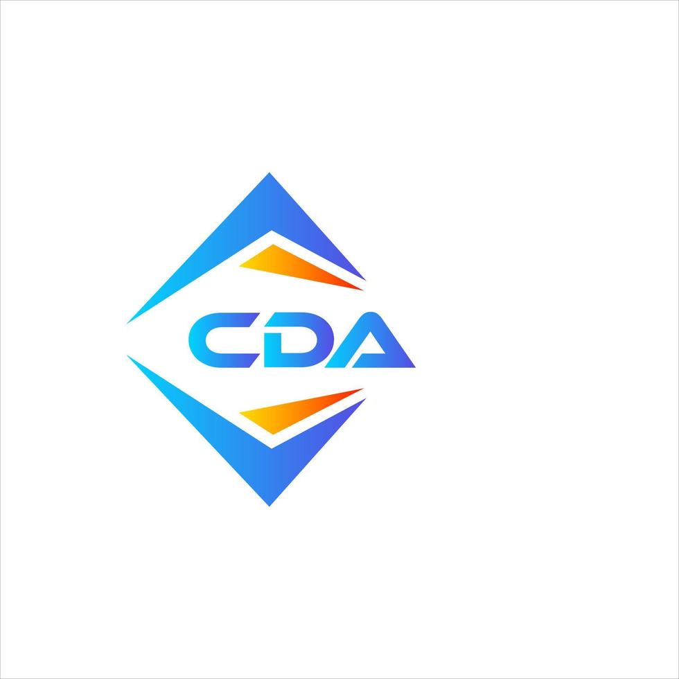 cda diseño de logotipo de tecnología abstracta sobre fondo blanco. concepto de logotipo de letra de iniciales creativas cda. vector