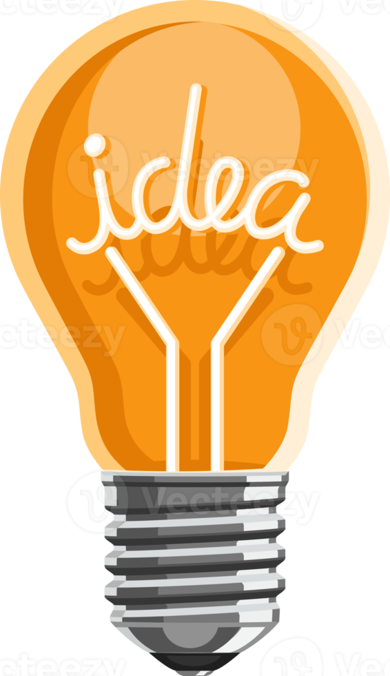 light bulb idea icon png