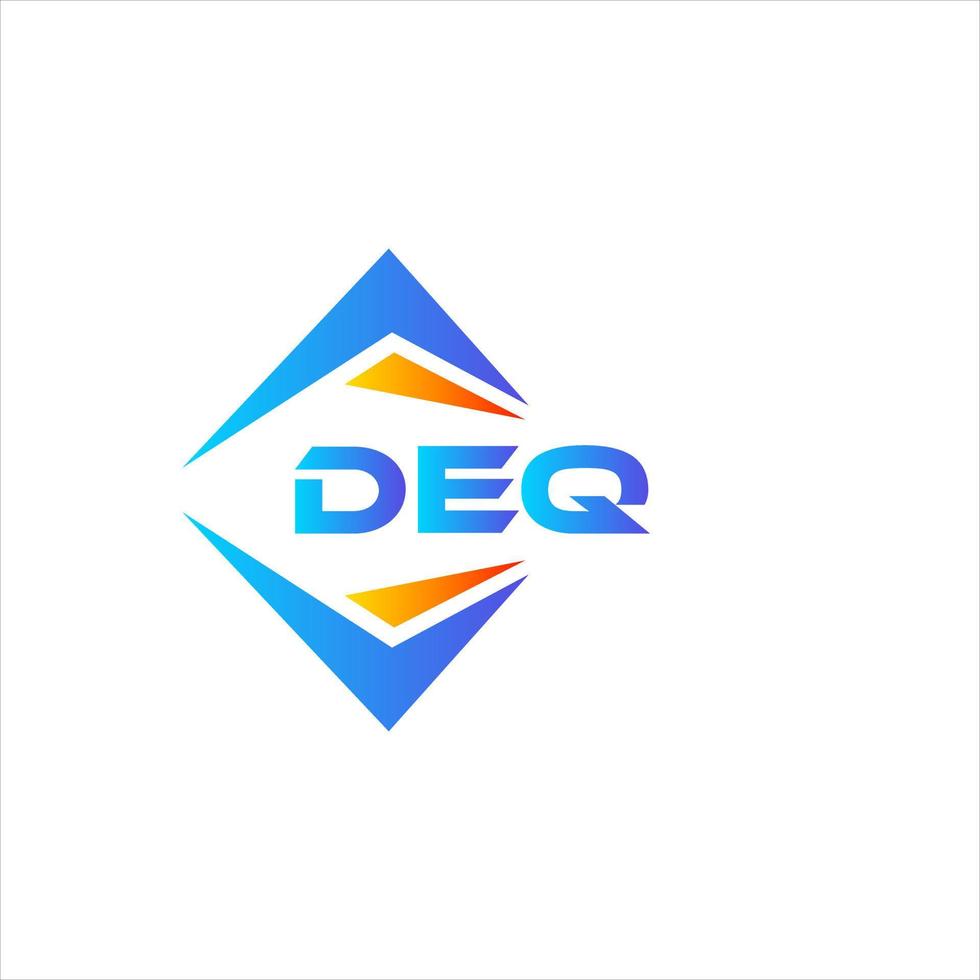 DEQ abstract technology logo design on white background. DEQ creative initials letter logo concept. vector