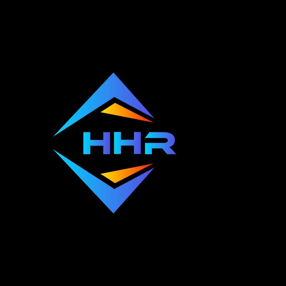 HHR abstract technology logo design on Black background. HHR creative initials letter logo concept. vector