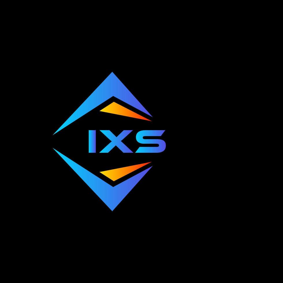 Diseño de logotipo de tecnología abstracta ixs sobre fondo blanco. concepto de logotipo de letra de iniciales creativas ixs. vector