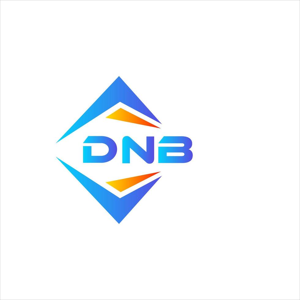 DNB abstract technology logo design on white background. DNB creative initials letter logo
