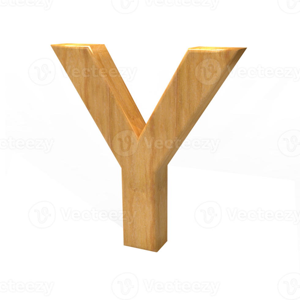 3D wood text alphabet letters png