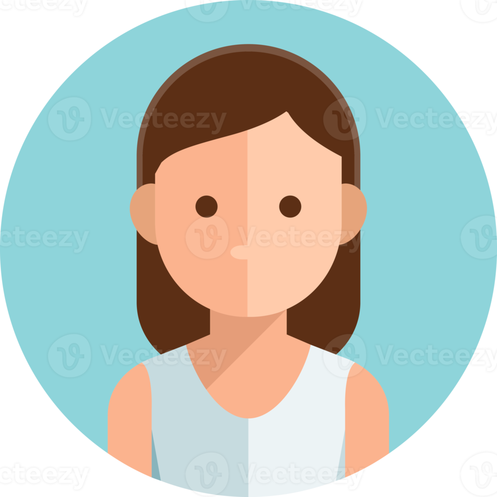People avatar flat color png