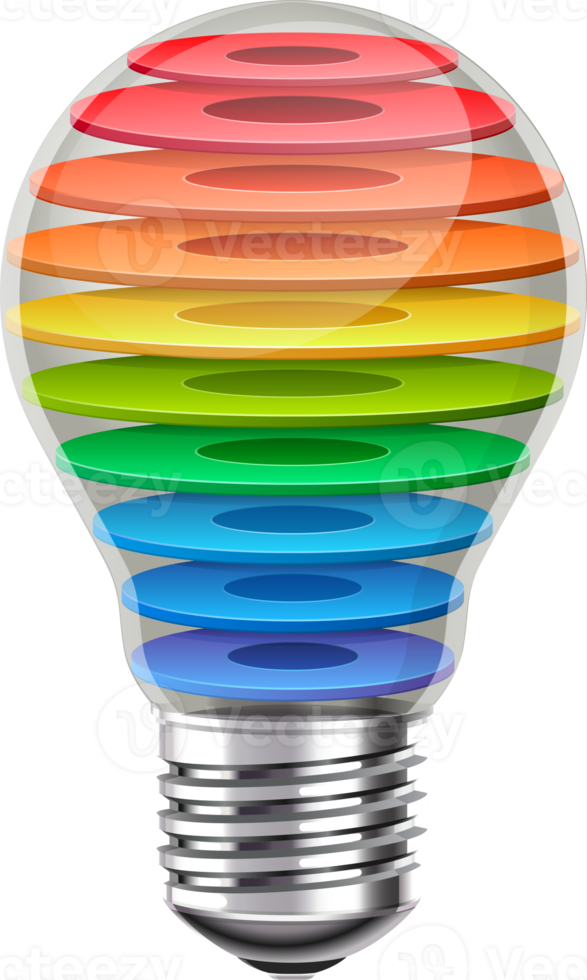 infographie de diagramme d'ampoule png