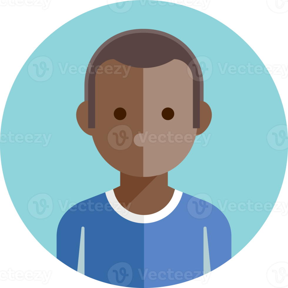 People avatar flat color png