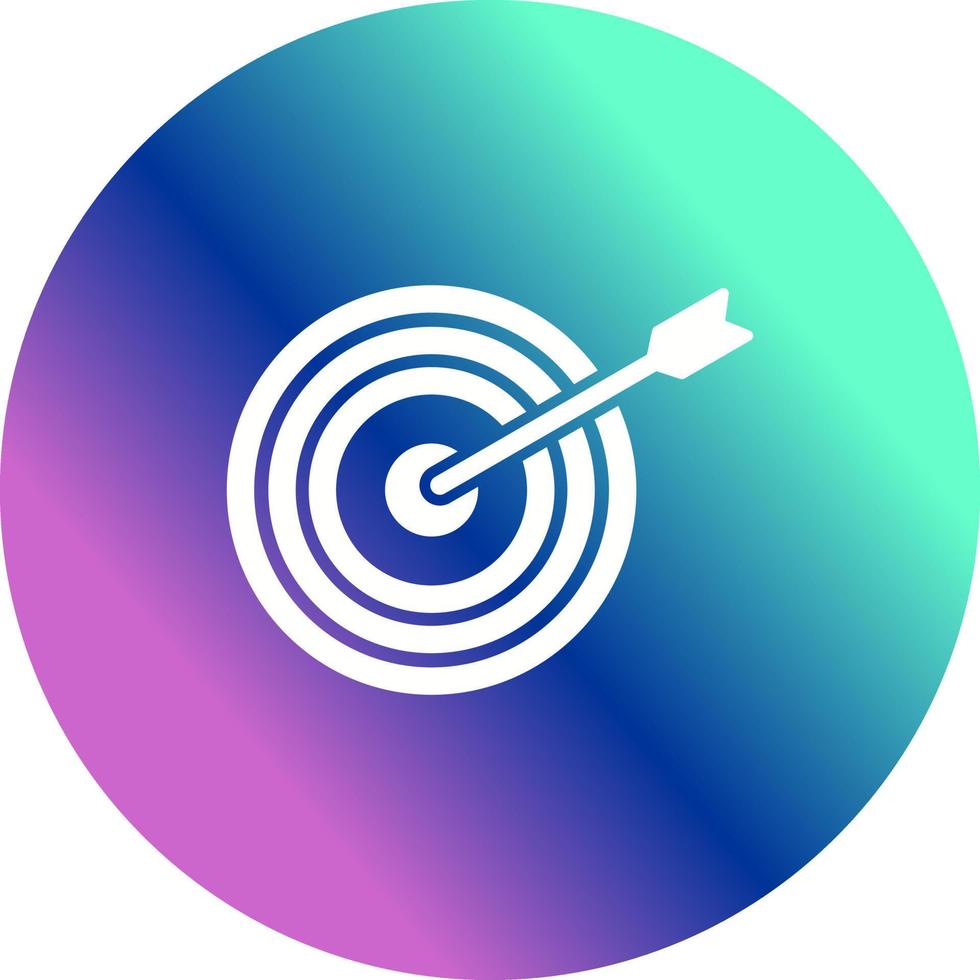 Unique Dartboard Vector Icon