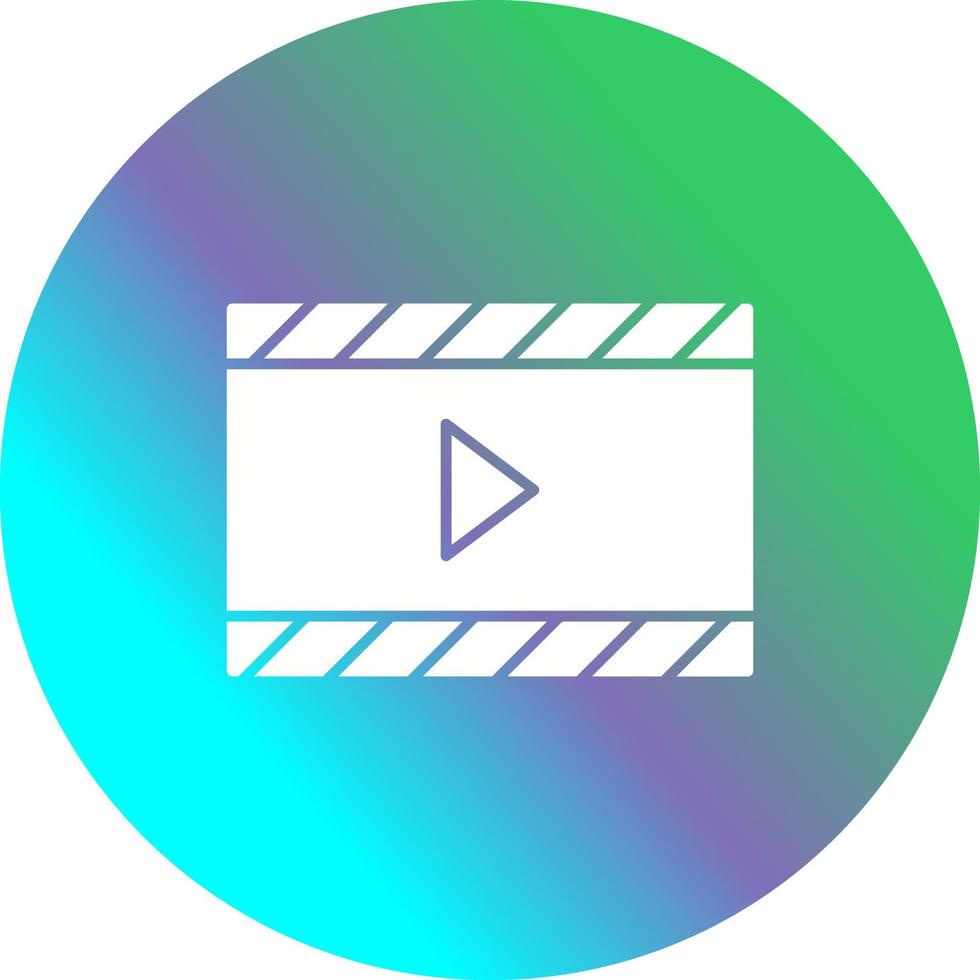 icono de vector de video y animación único