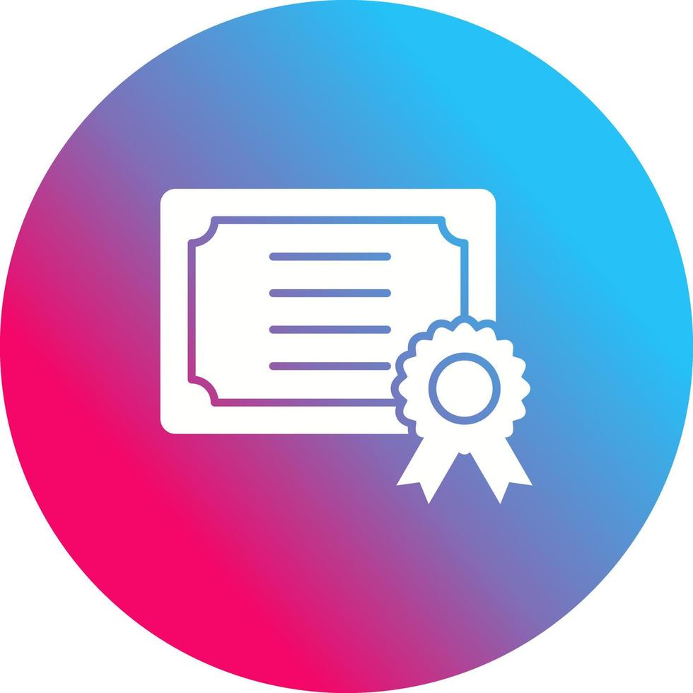 Certificate Vector Icon