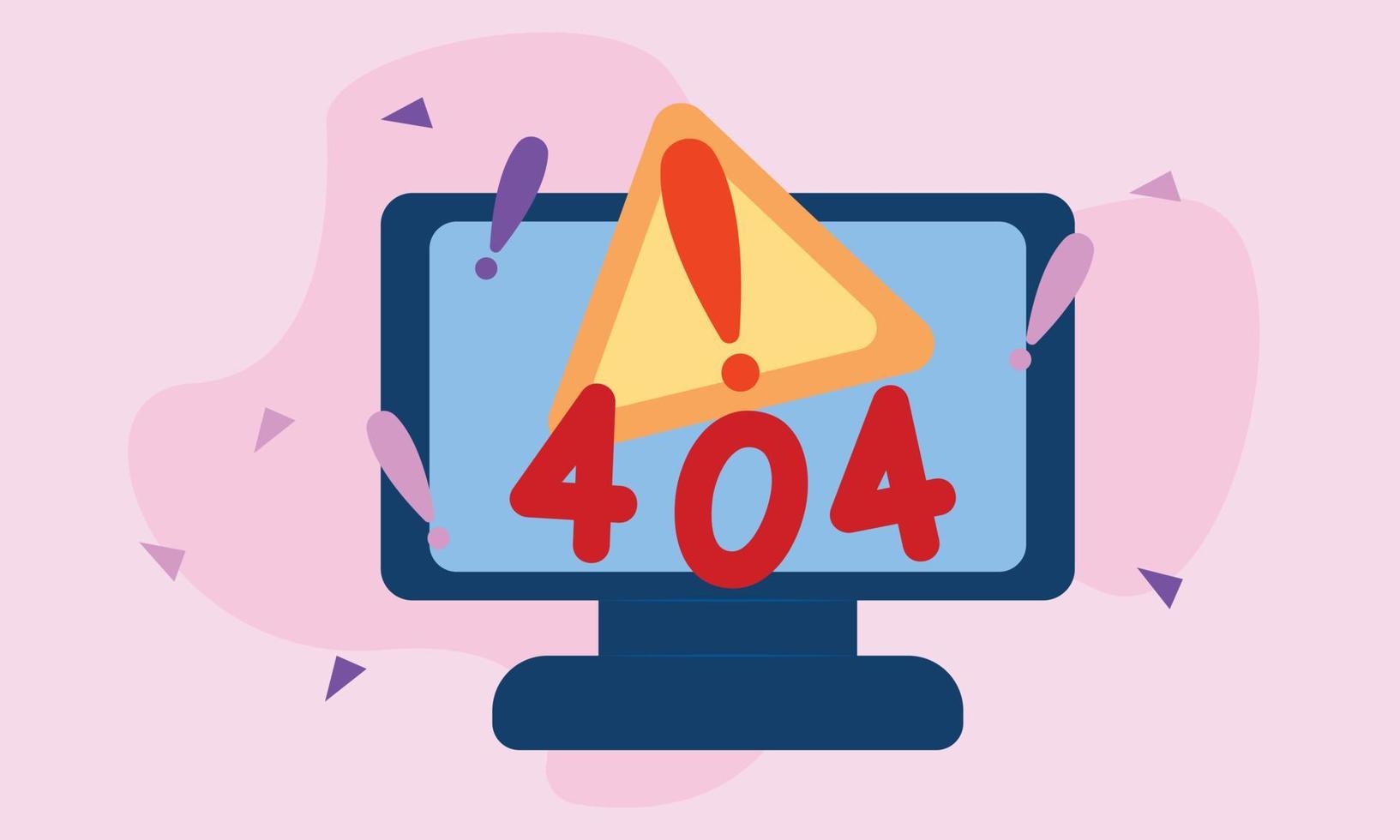 Warning 404 Sign Background vector