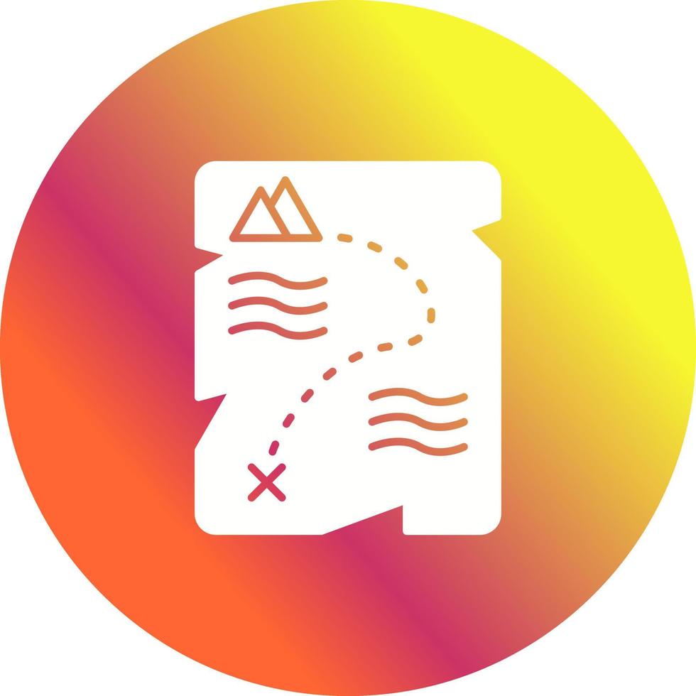 Treasure Map Vector Icon