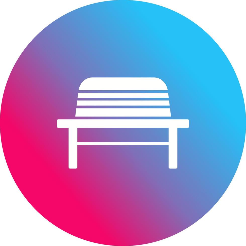 Garden Bench Vector Icon