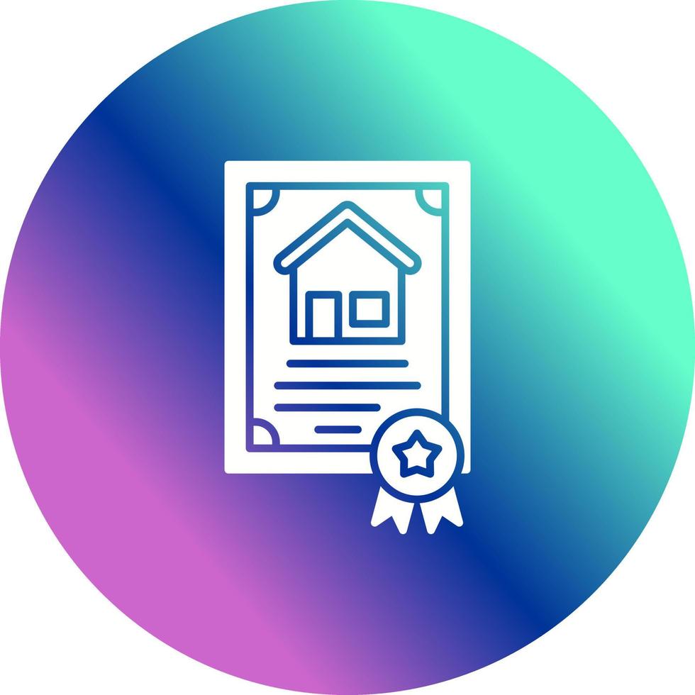 icono de vector de certificado