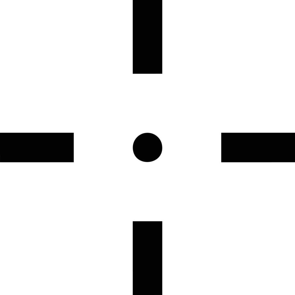 Target focus icon symbol vector image, illustration of the success goal icon concept