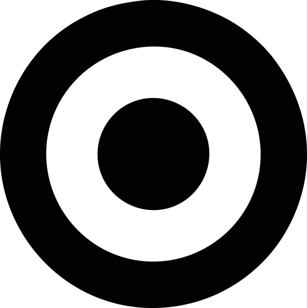 Target focus icon symbol vector image, illustration of the success goal icon concept