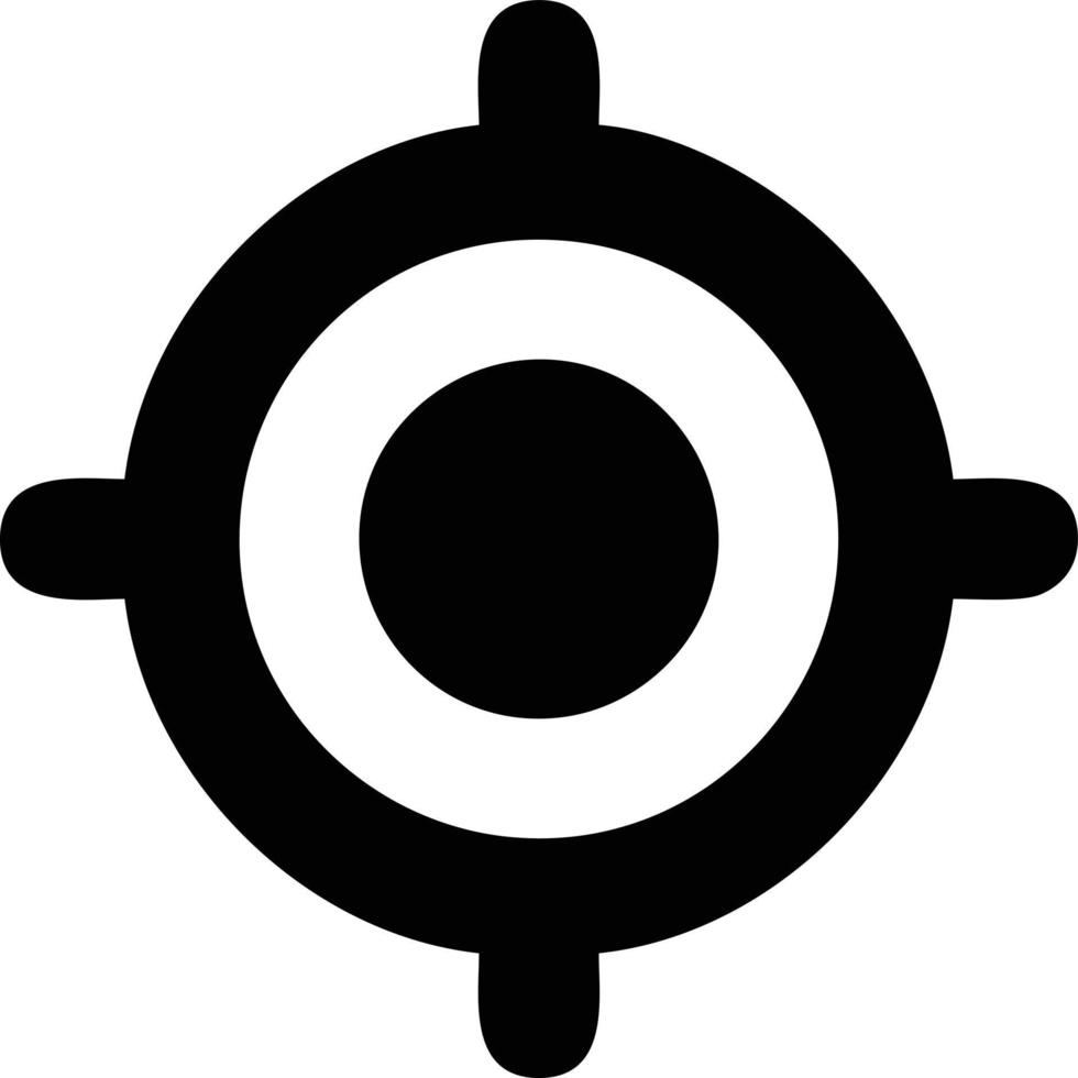 Target focus icon symbol vector image, illustration of the success goal icon concept
