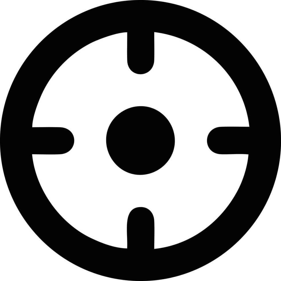 Target focus icon symbol vector image, illustration of the success goal icon concept