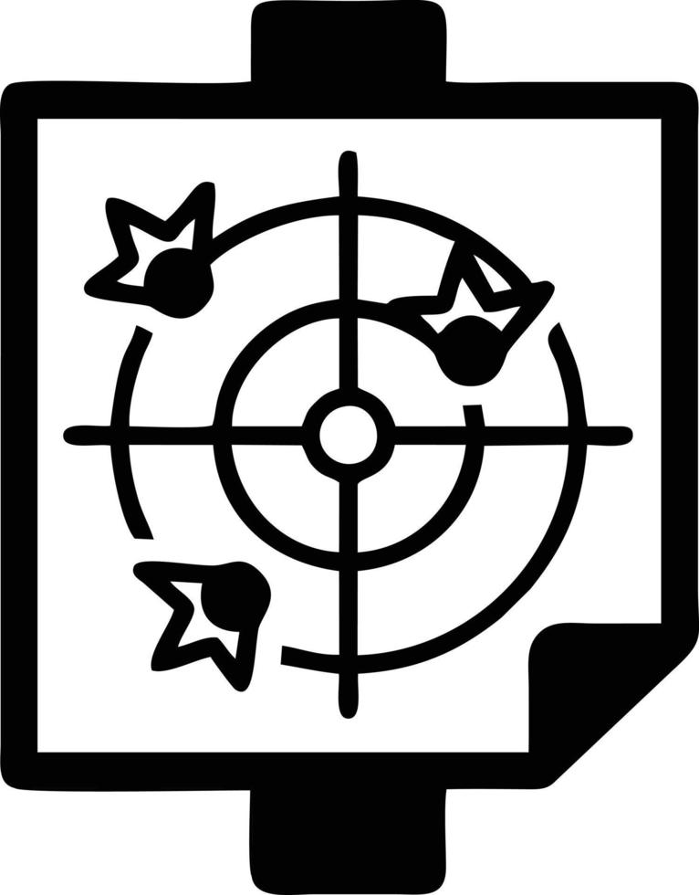 Target focus icon symbol vector image, illustration of the success goal icon concept