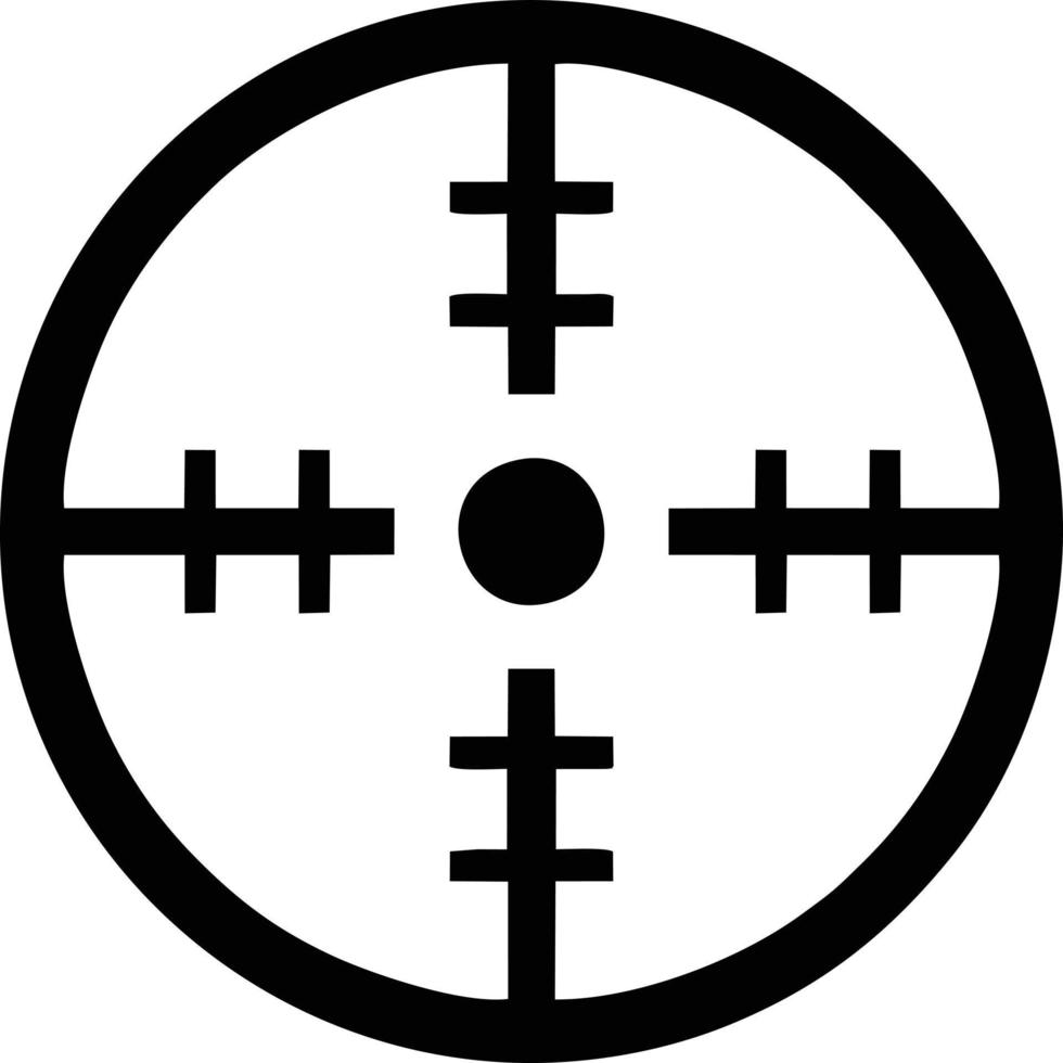 Target focus icon symbol vector image, illustration of the success goal icon concept
