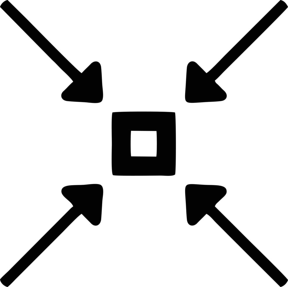 Target focus icon symbol vector image, illustration of the success goal icon concept
