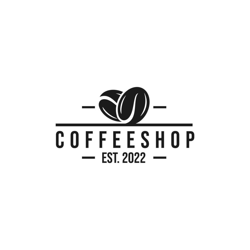 vector de diseño de logotipo de cafetería