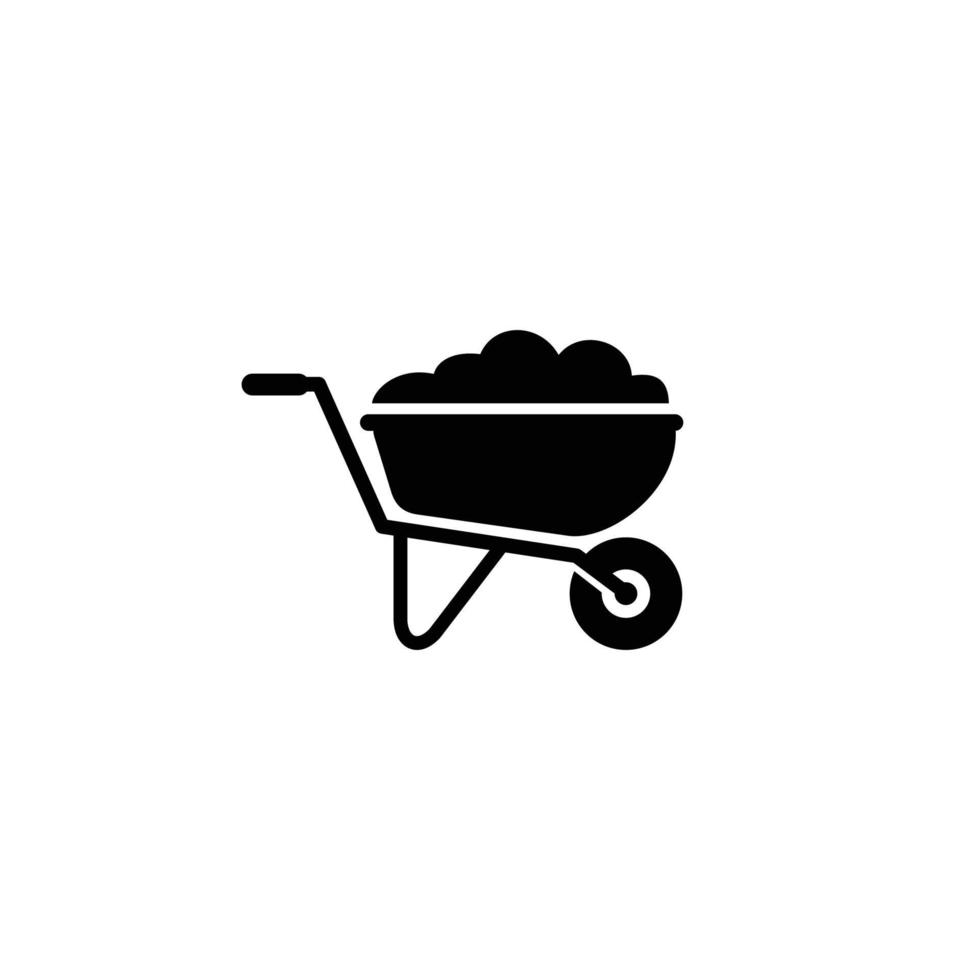 Wheelbarrow icon design vector illustration