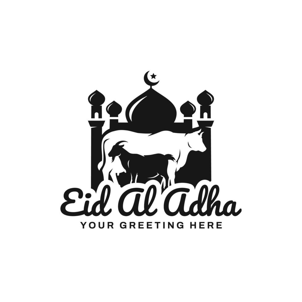 vector de diseño de logotipo de eid al adha