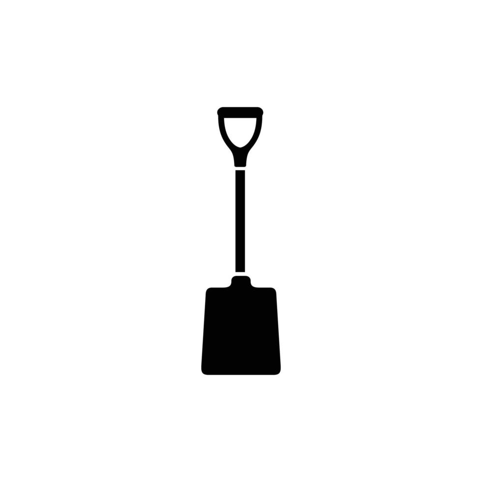 Farming spade simple flat icon vector