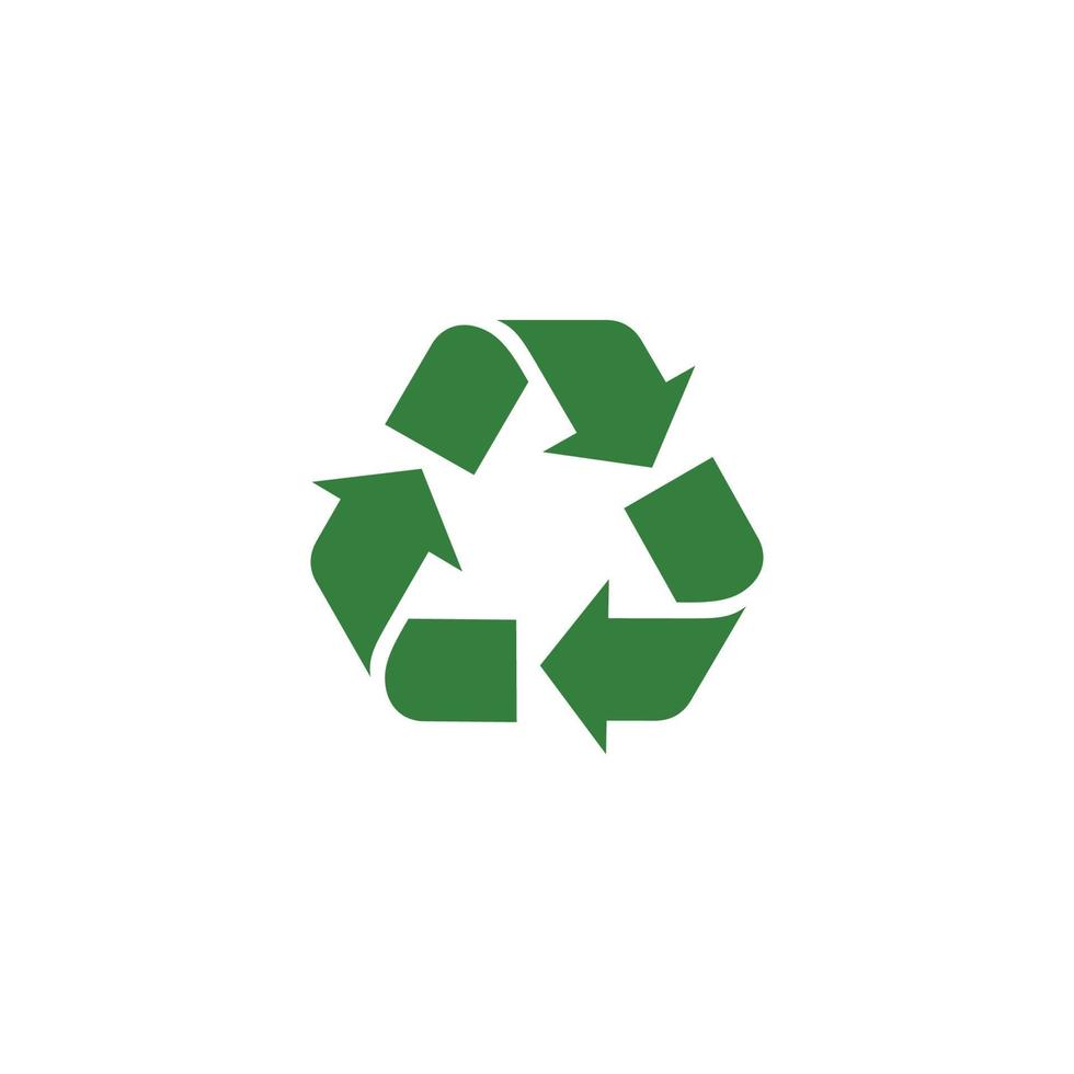 Recycled simple flat icon vector illustration