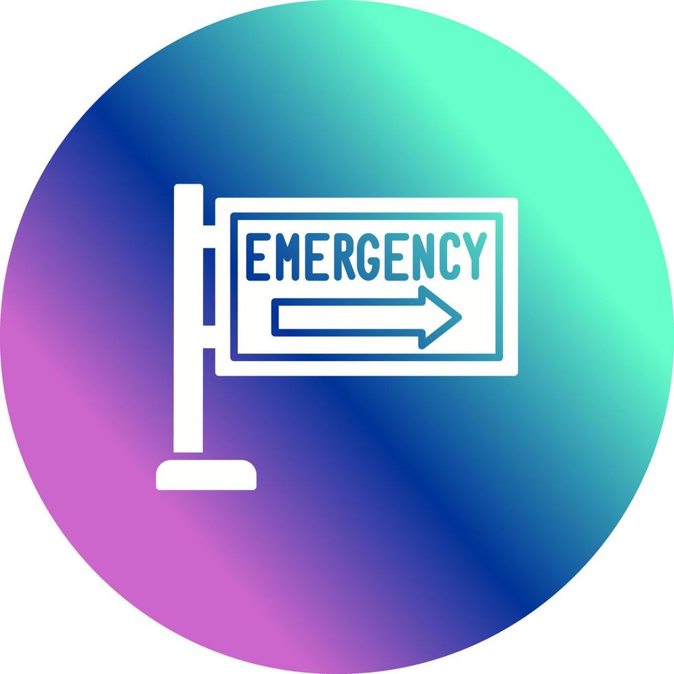 icono de vector de señal de emergencia