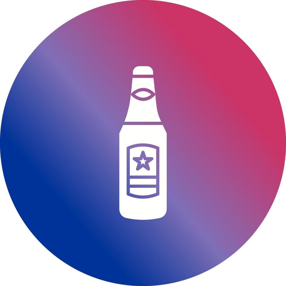 icono de vector de botella de cerveza