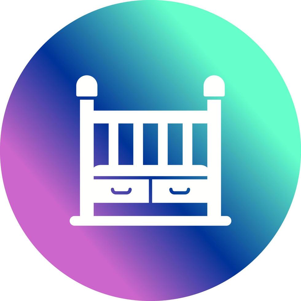 Baby Crib Vector Icon