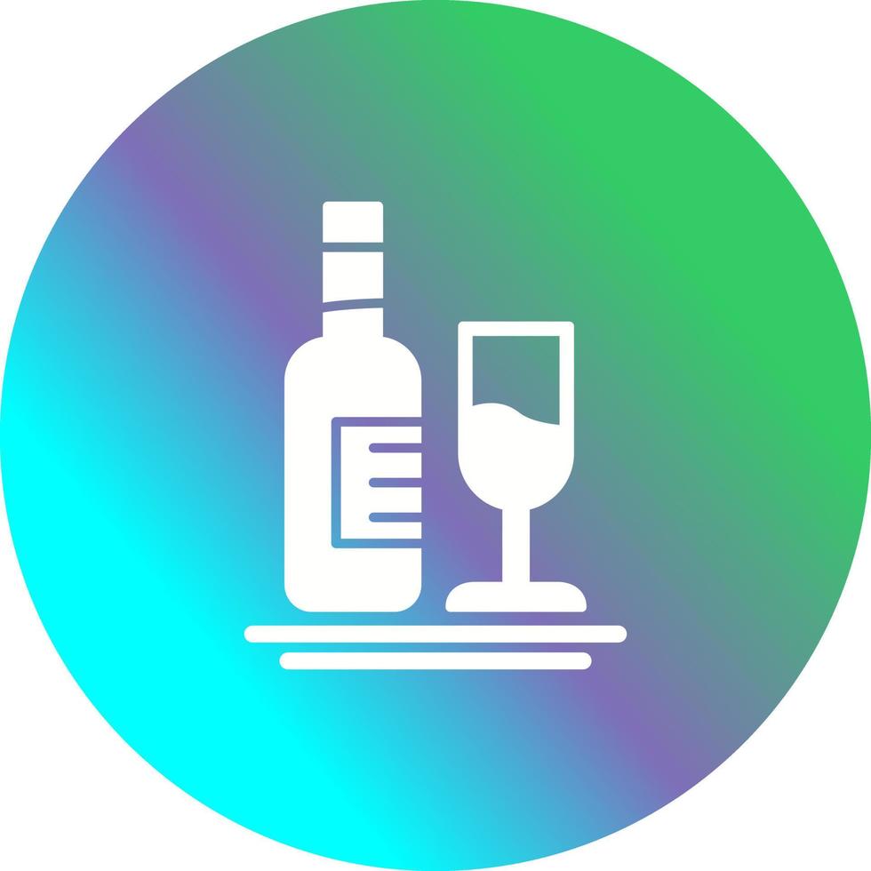 White Wine Vector Icon