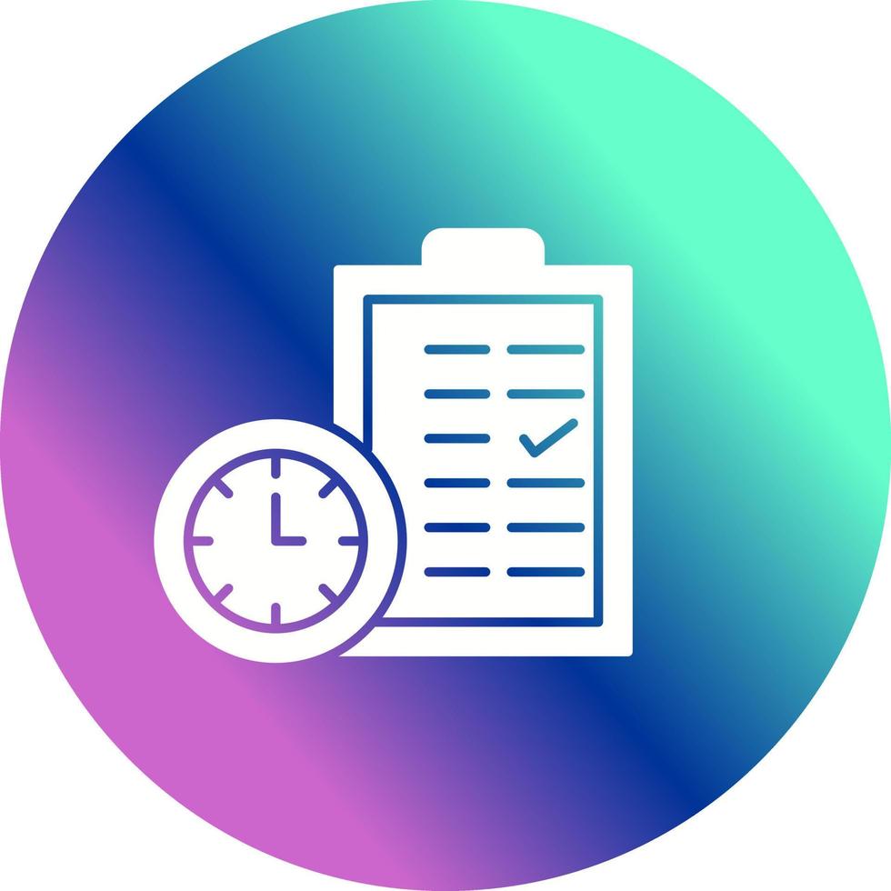 Time Planing Vector Icon