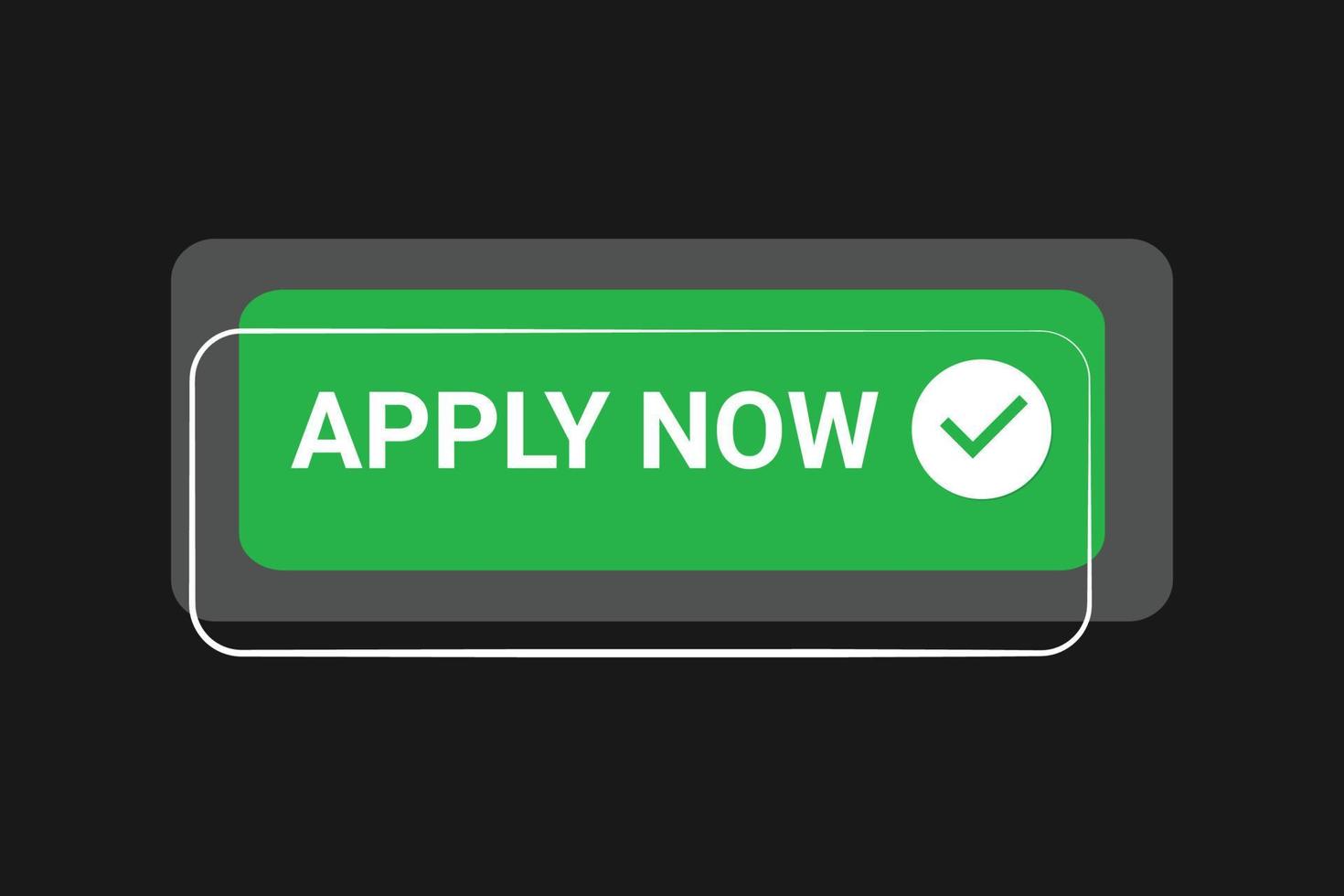 Apply now button design. vector