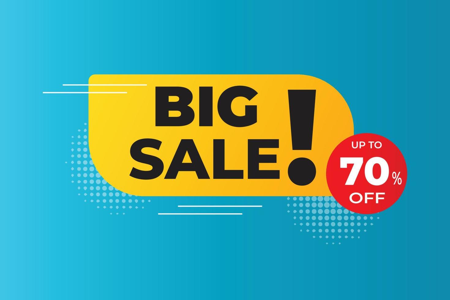 Big sale banner design template design. vector