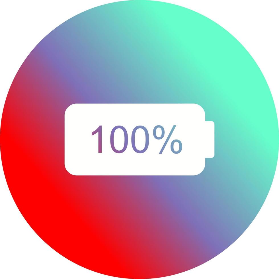 Unique Full Battery Vector Icon