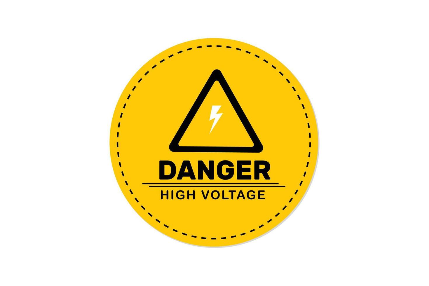 Danger hign voltage sign element design. vector