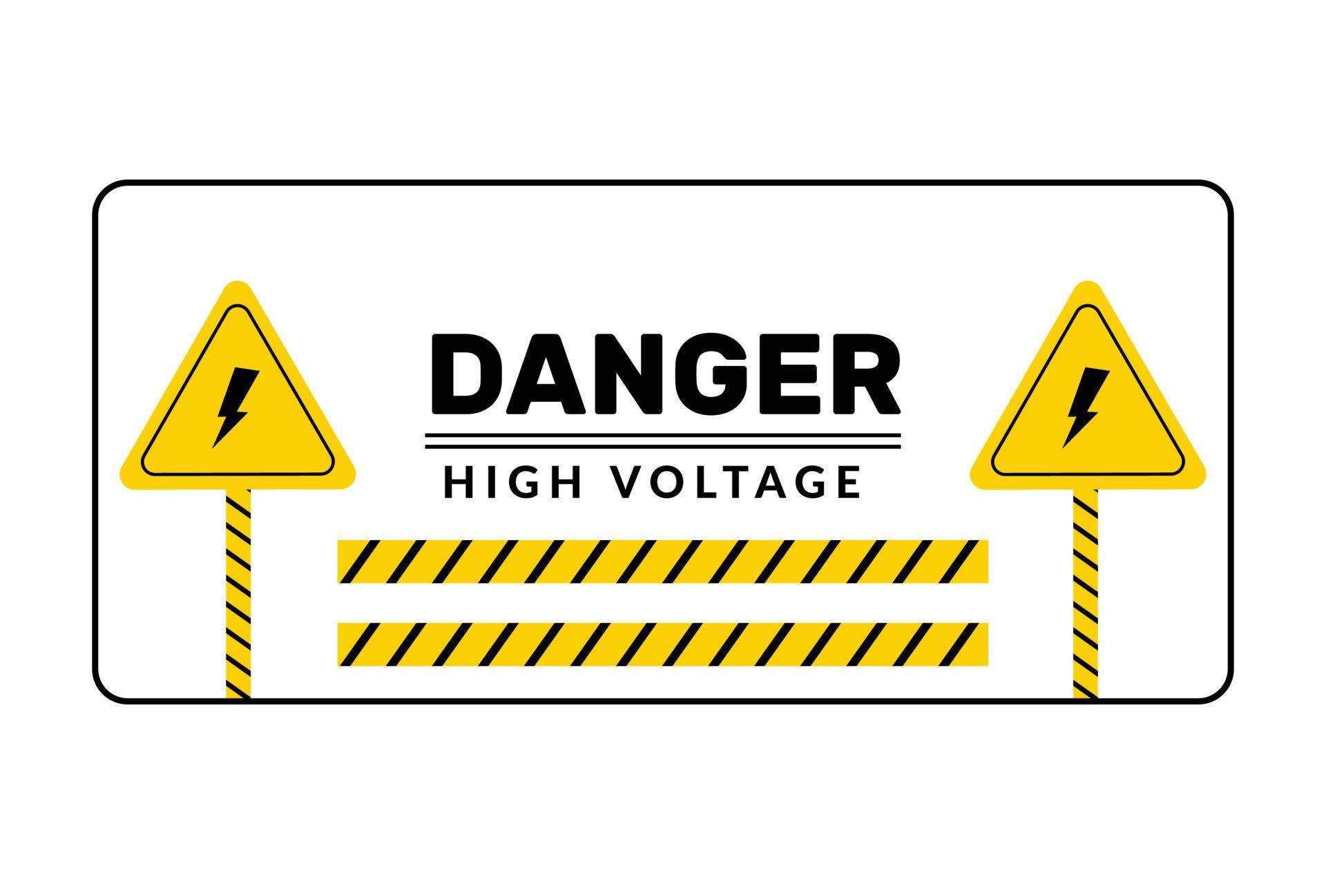 Danger high voltage sign background design. 19010710 Vector Art at Vecteezy