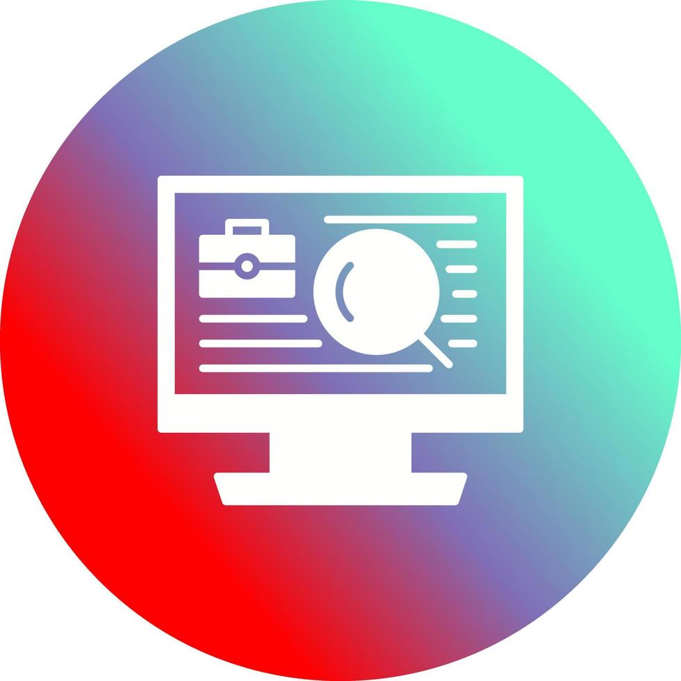 Job Search Vector Icon