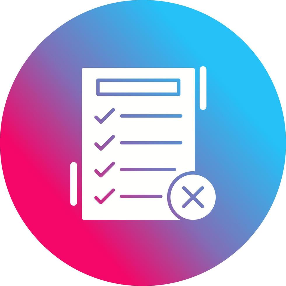 Fake List Vector Icon