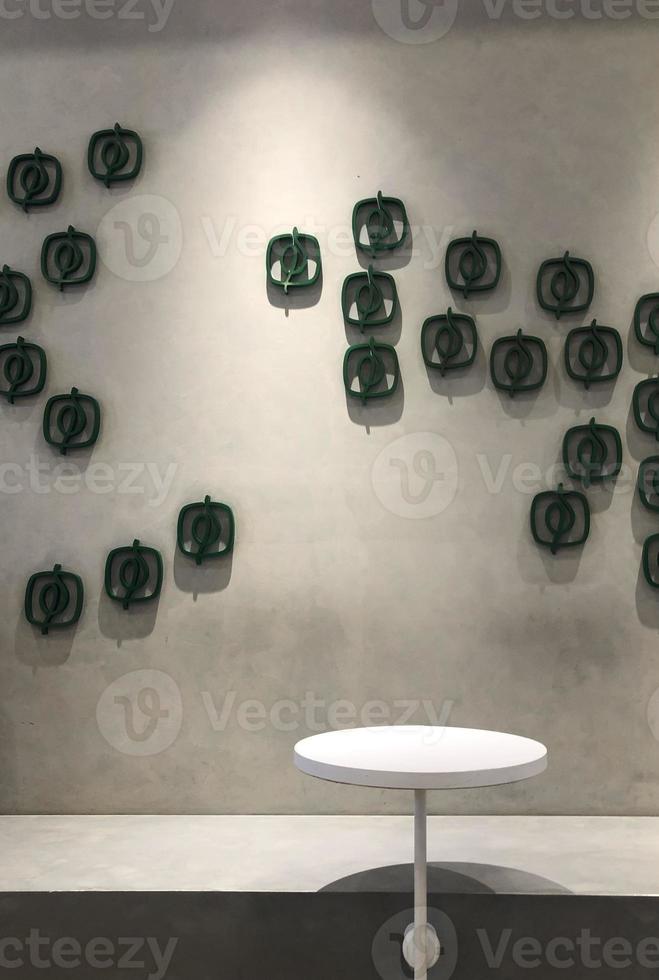 foliage decoration for the walls of a house or cafe photo
